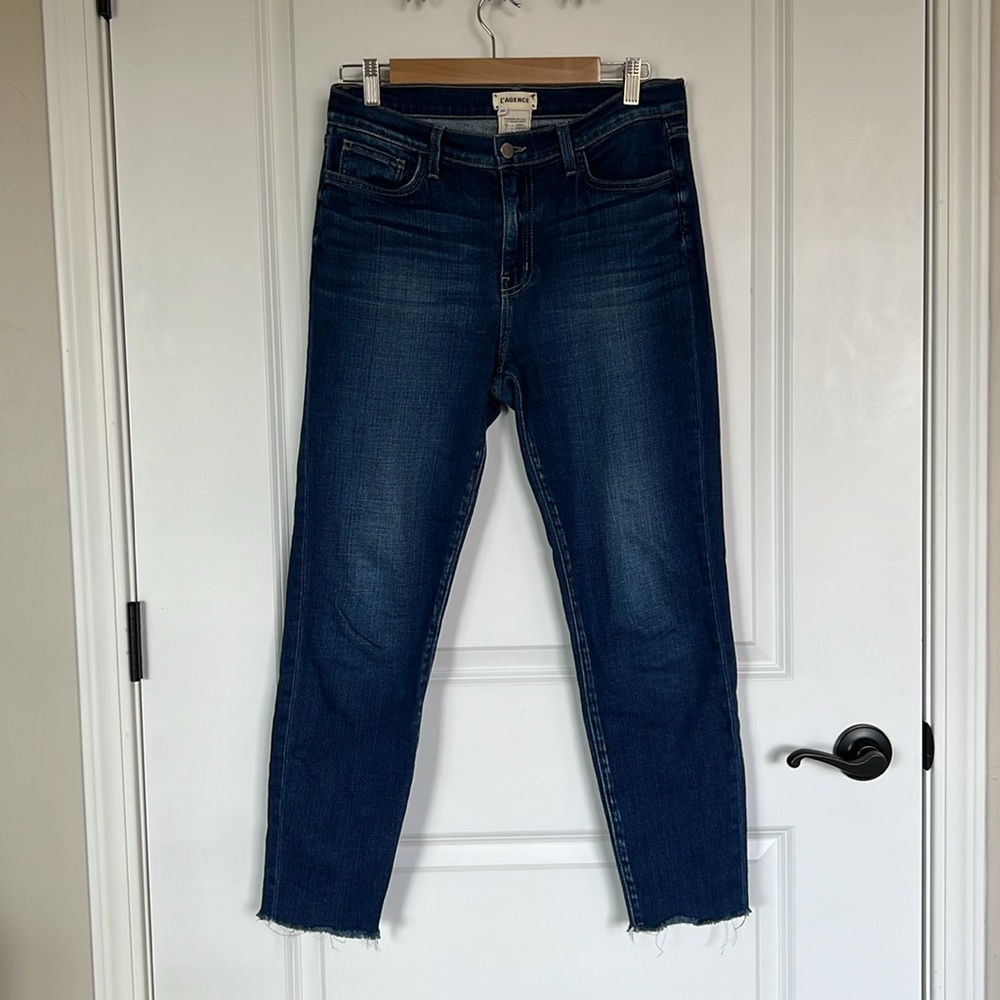 L’AGENCE El Matador Slim High Rise Crop Jeans.